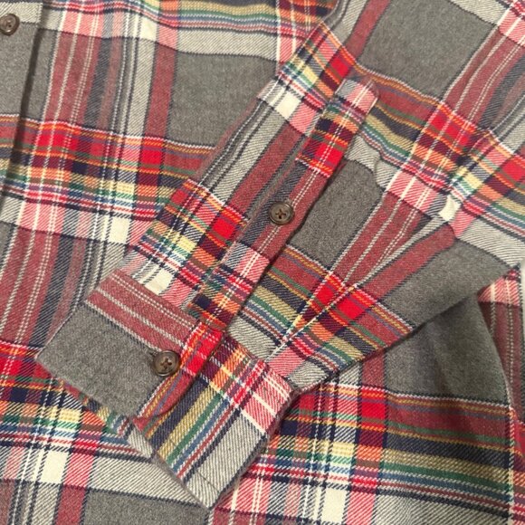 Marine Layer Viola LS relaxed rainbow Plaid Button-Up Long-Sleeve Shirt medium - Picture 8 of 14